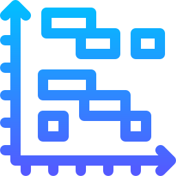 diagramma di gantt icona