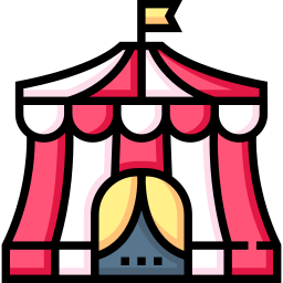 tenda de circo Ícone