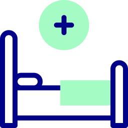 lit d'hôpital Icône