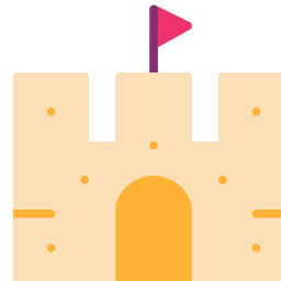 Sand castle icon