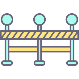 barrage routier Icône