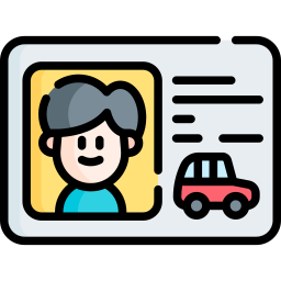 Driving license icon