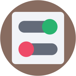 Toggle button icon