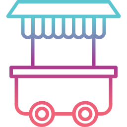 Food trolley icon