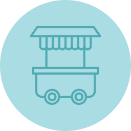 Food trolley icon