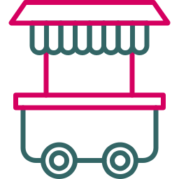 Food trolley icon