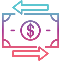 transfert d'argent Icône