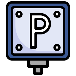 Parking sign icon