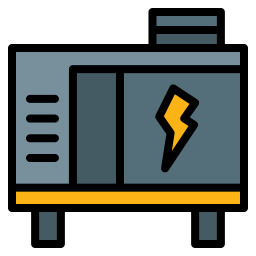 Electric generator icon