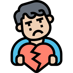 Broken heart icon