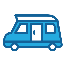 Camper van icon