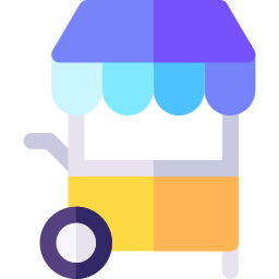 Ice cream cart icon