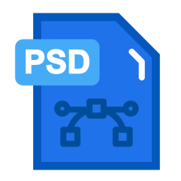 psd 파일 형식 icon