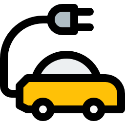 Electric car icon