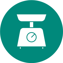 Weight scale icon