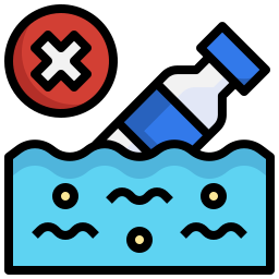 Water pollution icon