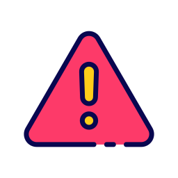 Danger sign icon