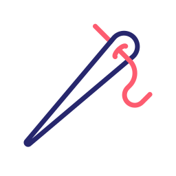 Needle thread icon