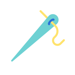 Needle thread icon