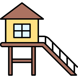 Lifeguard tower icon