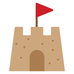 Sand castle icon