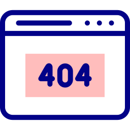 errore 404 icona