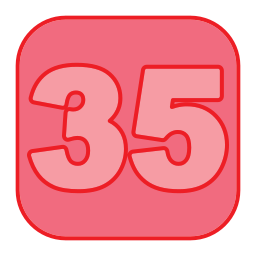 Thirty five icon