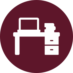 Office desk icon