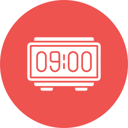 Digital clock icon