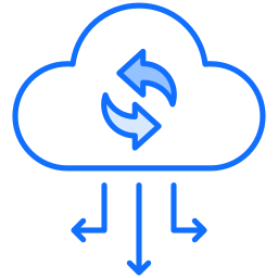 Cloud sync icon