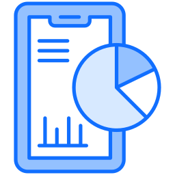 Mobile analytics icon