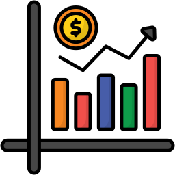 Growth graph icon