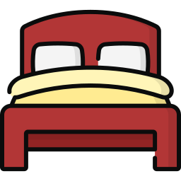 Hotel bed icon