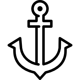 nautischer anker icon