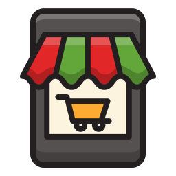 Online shop icon