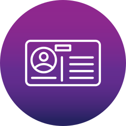 Business card icon