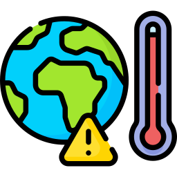 Global warming icon