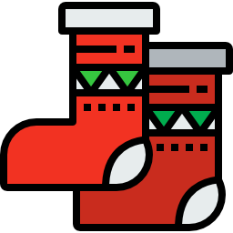 Christmas sock icon