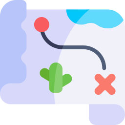 Treasure map icon