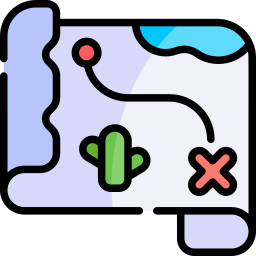 Treasure map icon