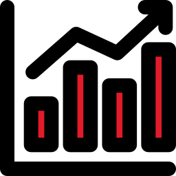 gráfico de barras Ícone