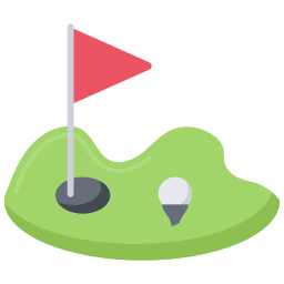 drapeau de golf Icône