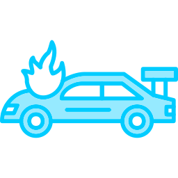 Car accident icon