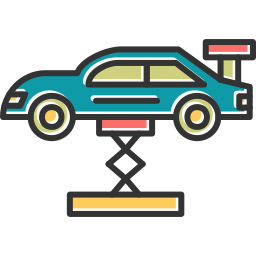 Автомобильный подъемник иконка