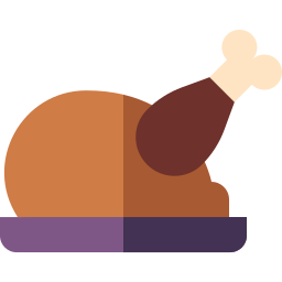 Roast chicken icon