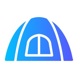 Camping tent icon