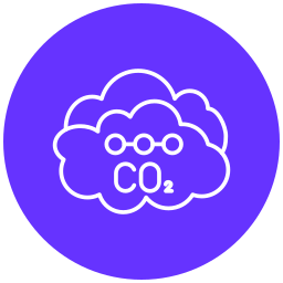 Carbon dioxide icon