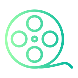 Movie reel icon