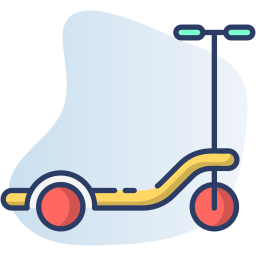 Electric scooter icon