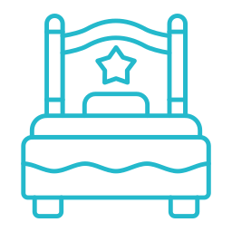 Single bed icon